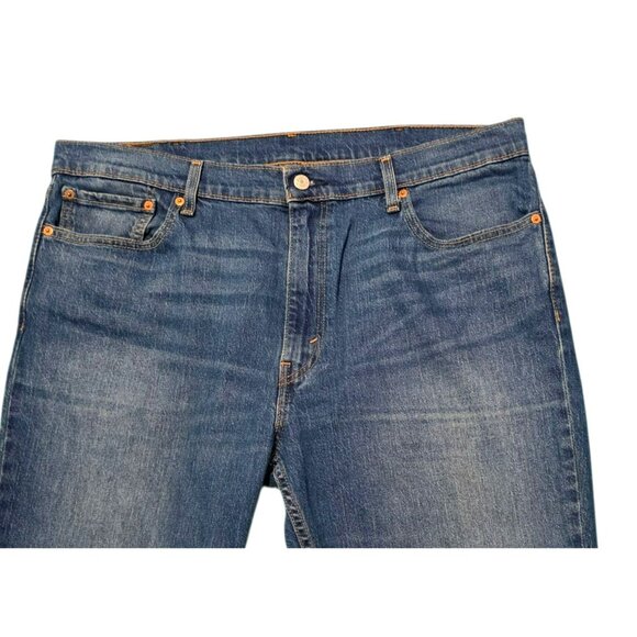 Levis 511 Jeans W40 L30 Mens Blue Denim Pants Stretch Distressed Straight Slim - Picture 5 of 12